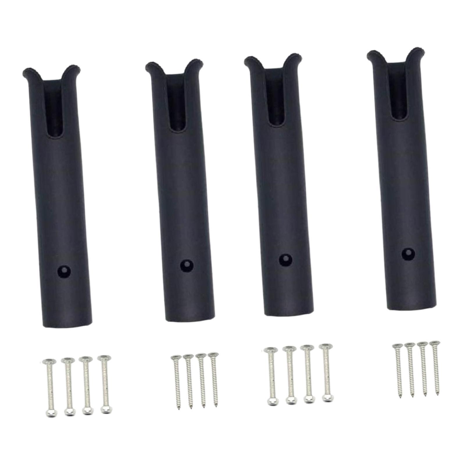 4x Fishing Rod Rack Storage Rack Space Saving Practical Bracket Fishing Rod Display Stand for Garage Storage Cabin Trailer Kayak Accessories