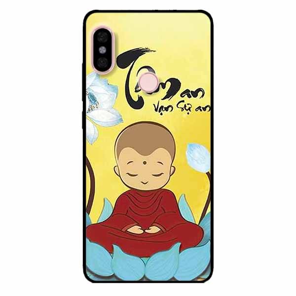 Ốp lưng in cho Xiaomi Redmi Note 6 Pro Mẫu Tâm Chú Tiểu