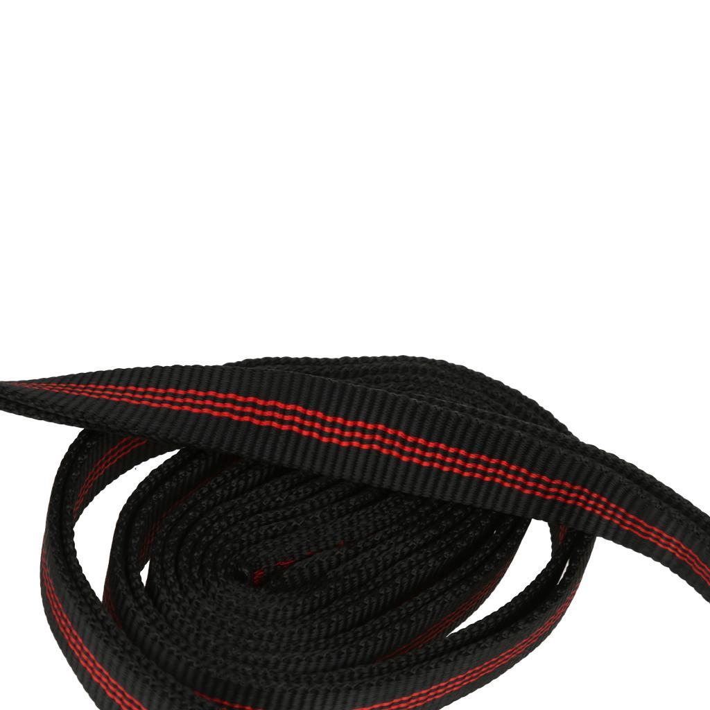 60cm Polyester Rock Tree Climbing Sling Strap Outdoor Mountaineering Black