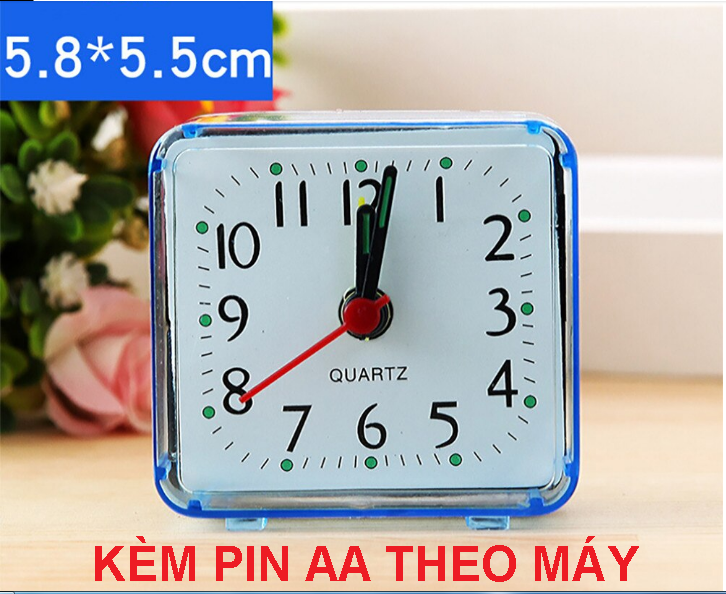 ĐỒNG HỒ MINI NHỎ NHẮN XINH XẮN ĐỂ BÀN KÈM PIN THEO