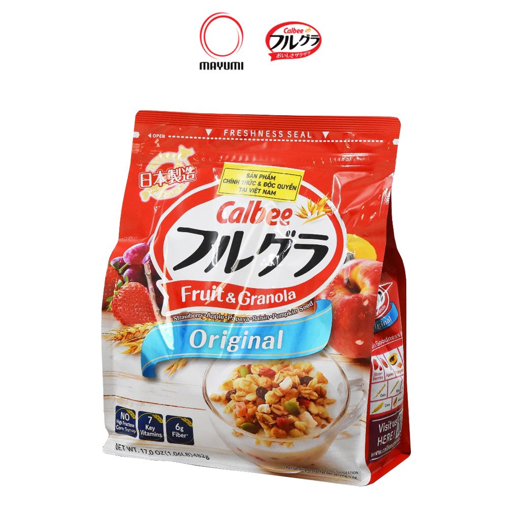Ngũ Cốc Calbee Frugra Nhật Bản (482g)