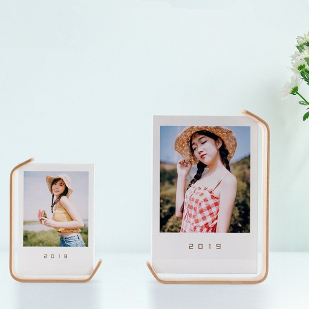 Khung ảnh để bàn, khung hình để bàn làm việc NGHỆ THUẬT mặt acrylic kích thước 16.7x12.3x3.6cm - Bảo Hành Gãy, Vỡ