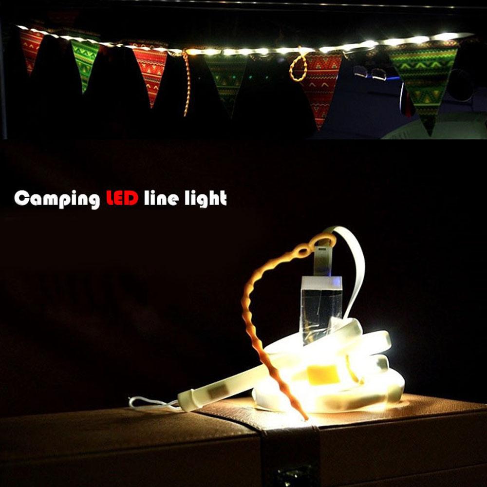 Đèn LED cắm trại ngoài trời cảnh báo an toàn, sạc USB, không thấm nước