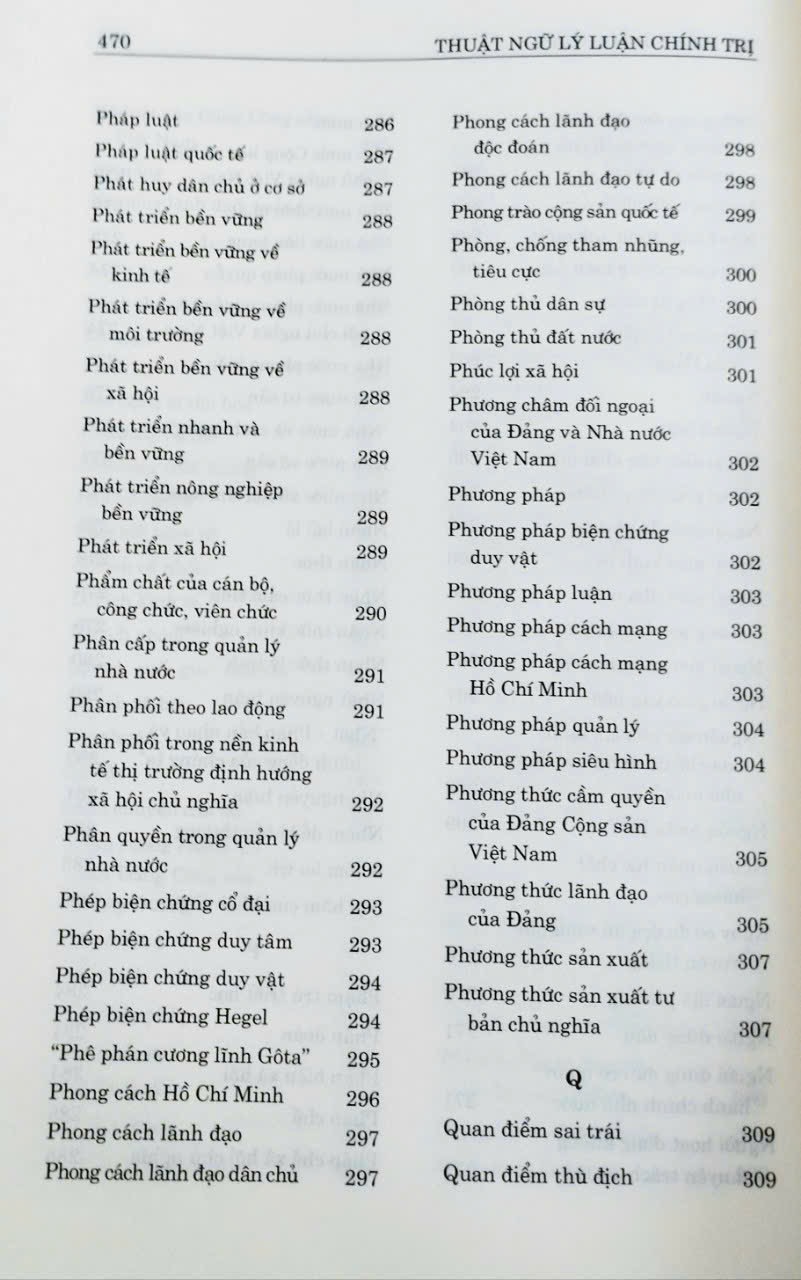 Thuật Ngữ Lý Luận Chính Trị
