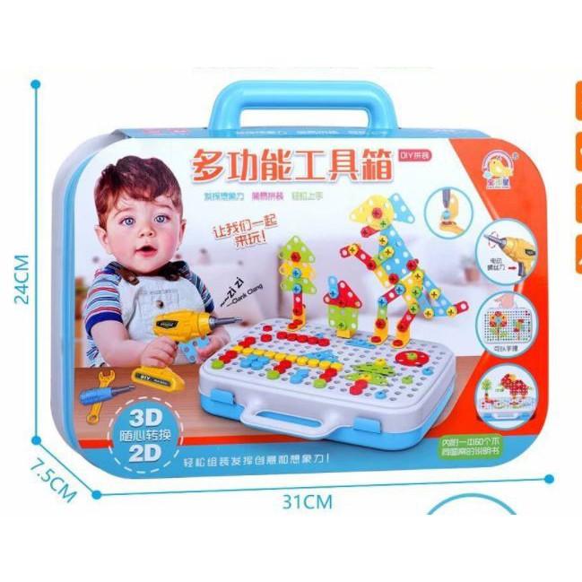 Bộ lắp ghép ốc vít kèm máy khoan vít