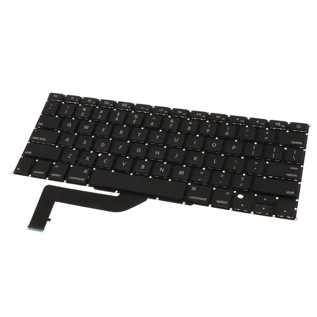 Bàn Phím Laptop Phiên Bản Hoa Kỳ Phù Hợp Với Apple MacBook Pro Retina 15 Inch A1398-Đen
