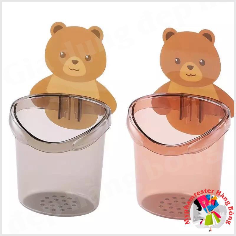 Cốc gấu dán tường tiện ích