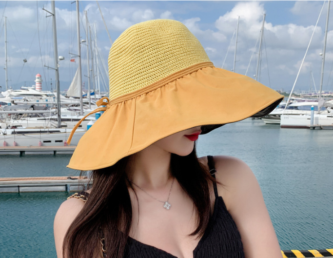 Mũ rộng vành chống nắng chống tia cực tím tuyệt đối, nón nữ mẫu mới cao cấp