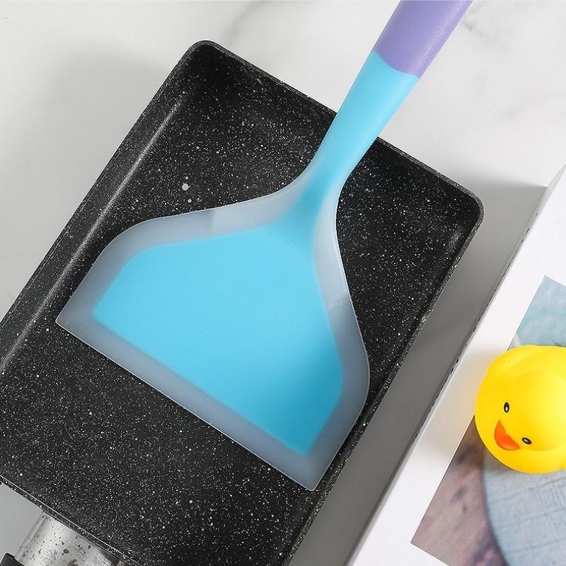 Spatula Cây Vét Bột Phới Trộn Bột Dạng Phẳng Xúc Lật Thức Ăn Nhà Bếp Bằng Silicon Chịu Nhiệt Cao Cấp - SPAPHANG255