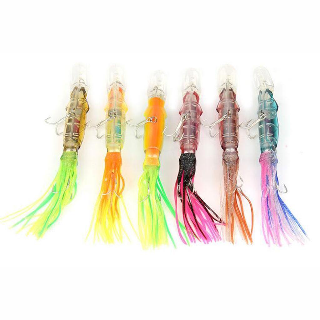 2Pc Squid Skirt Trolling Bait Hardbody Fishing Lure Tuna Marlin Kingfish Freshwater Saltwater Lure