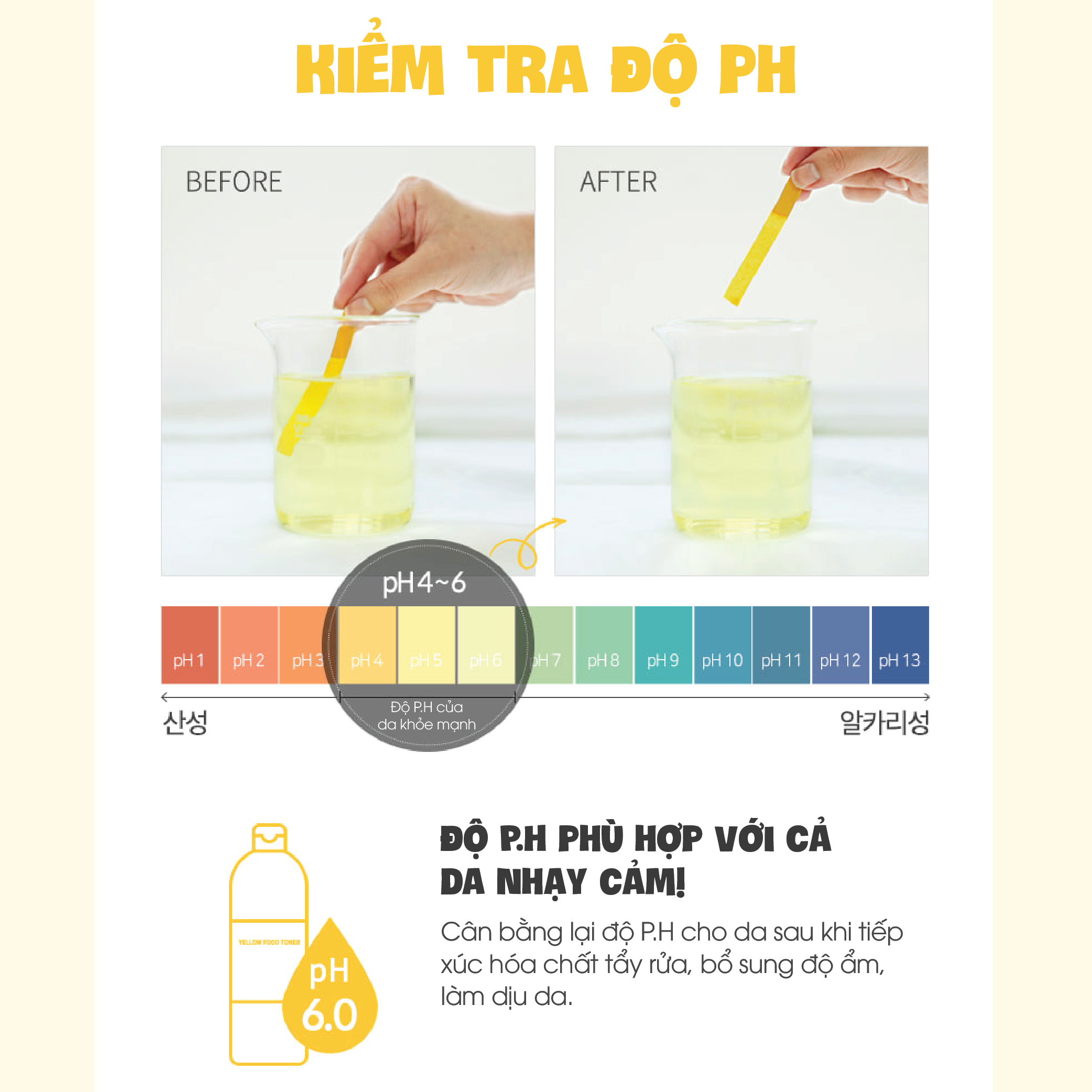 Nước hoa hồng trái cây vàng Graymelin Yellow Food Toner 500ml