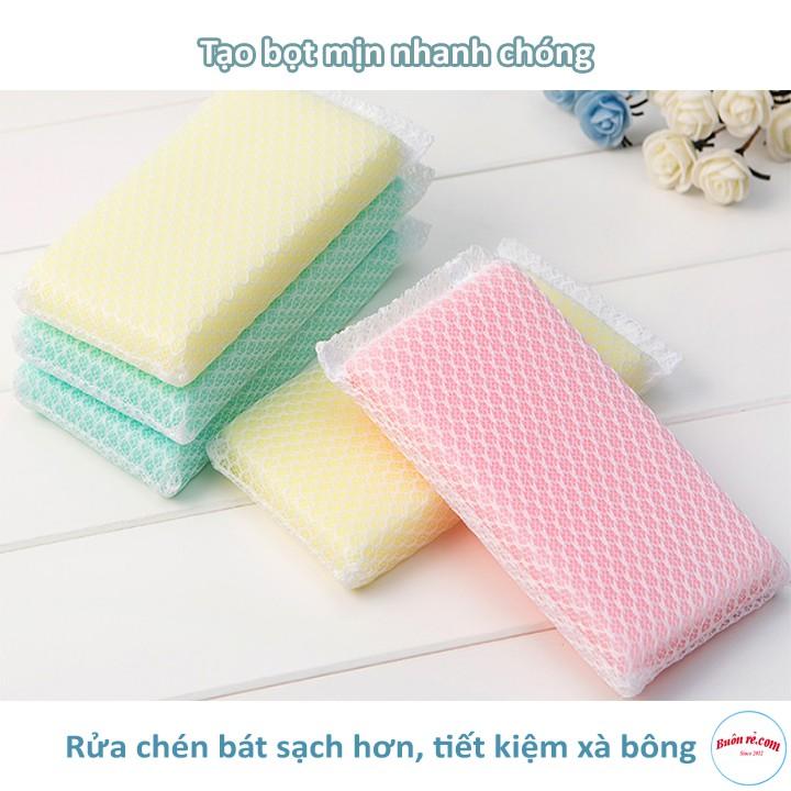 Set 5 Mút Rửa Chén Tạo Bọt Kháng Khuẩn DAISO 00226