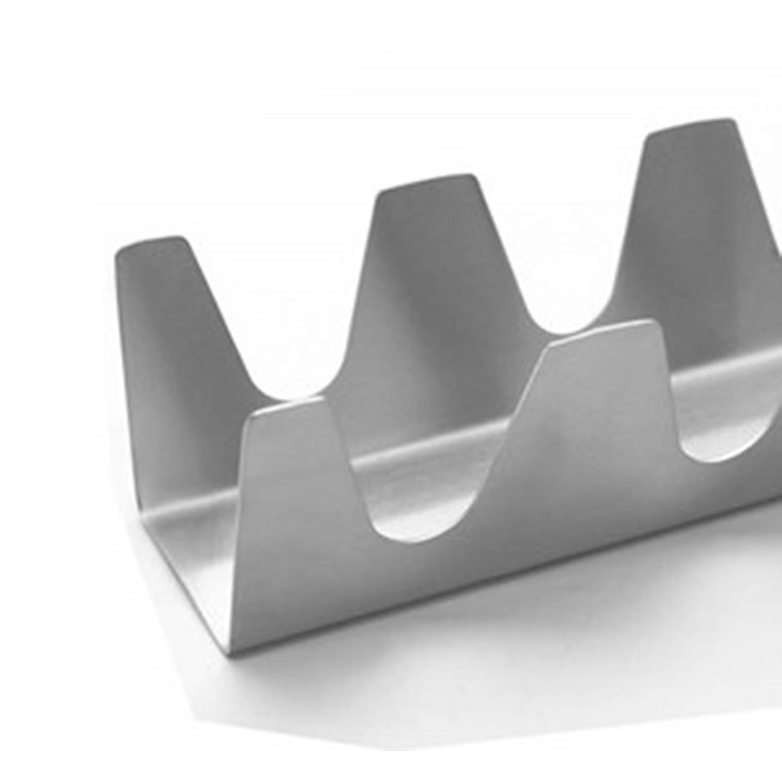Stainless Steel Taco Holder Stand Server for Mexican Pancakes Tortillas