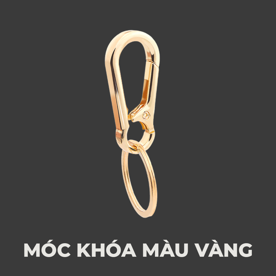 Móc Khóa - Móc Treo Chìa Khóa Bằng Thép Vàng Đồng Chống Gỉ Cao Cấp Tiện Dụng Khi Treo Chìa Khóa Xe Máy, ô tô