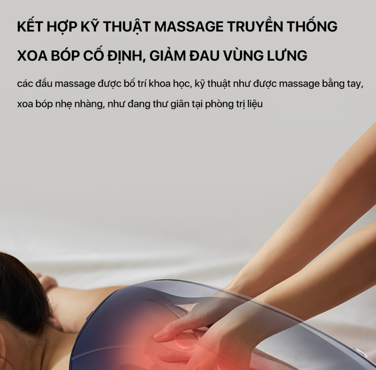 Máy Massage Lưng PHILIPS 4501 Gồm 12 đầu massage riêng biệt với 4 chế độ Massage - Hàng nhập khẩu