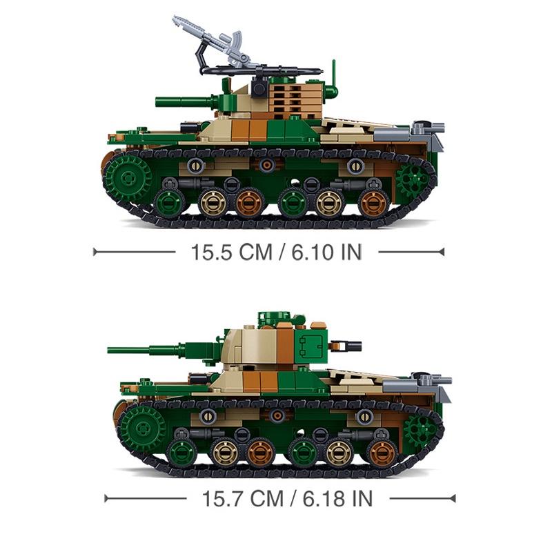 Đồ chơi Lắp ráp Xe Tăng T-97, Sluban B1107 Medium Tank, Xếp hình thông minh, Mô hình quân sự