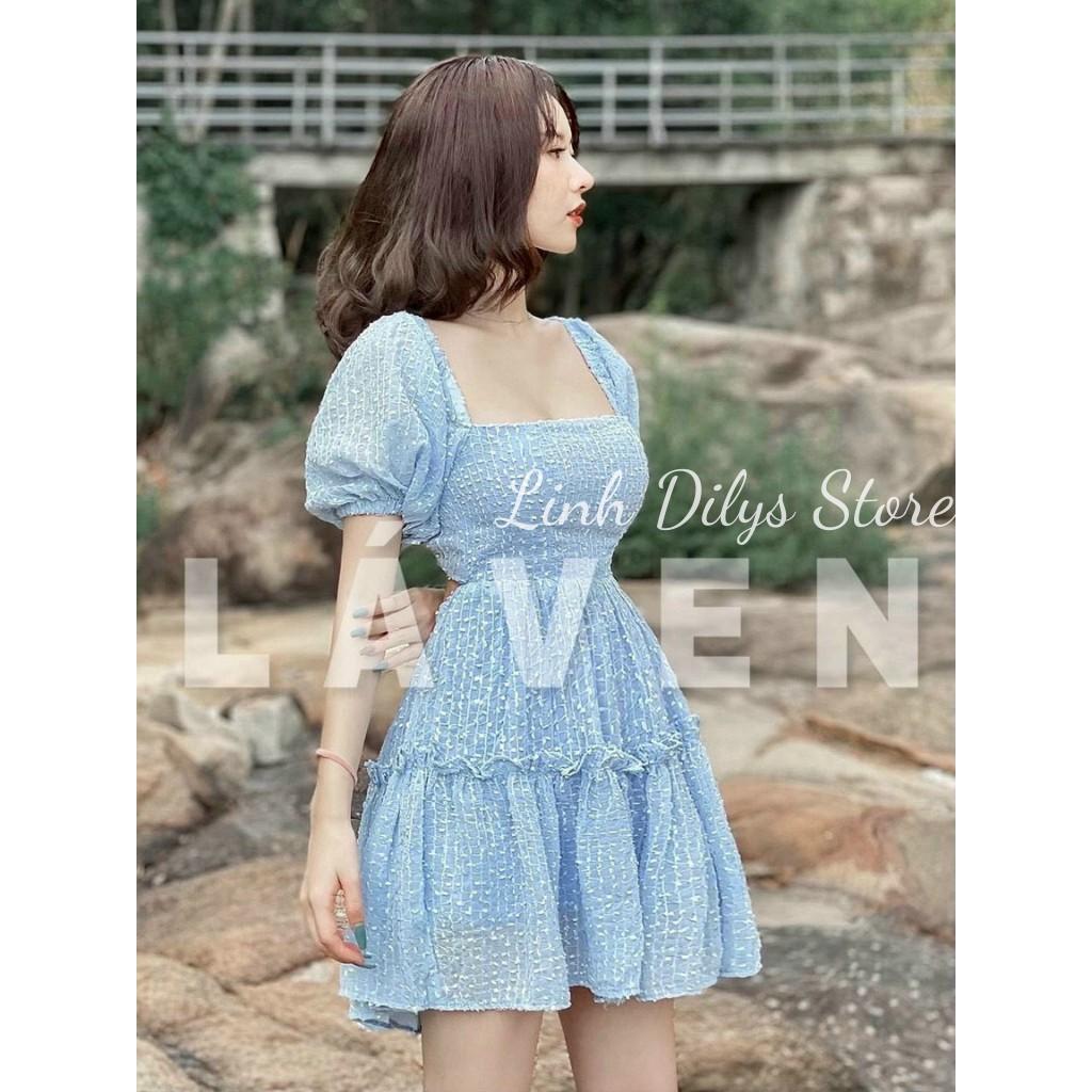 Đầm Nhủ Cut Lưng Nơ Sau Dáng Xòe Váy Xòe Cut Lưng 2 Màu Linh Dilys Store