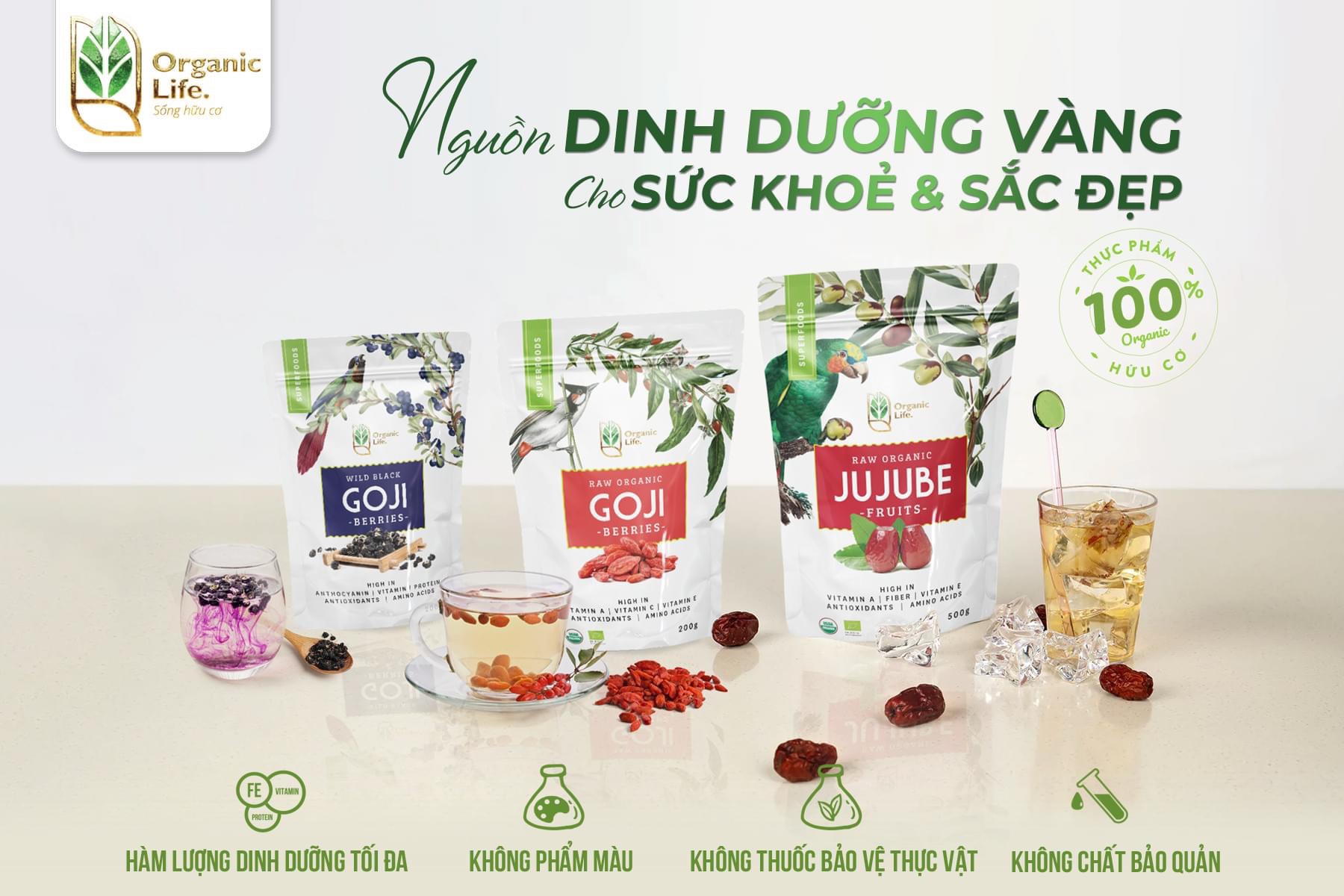 Hắc kỷ tử hoang dã Organic Life 200g (Vùng Cao nguyên Thanh Hải - Tây Tạng)