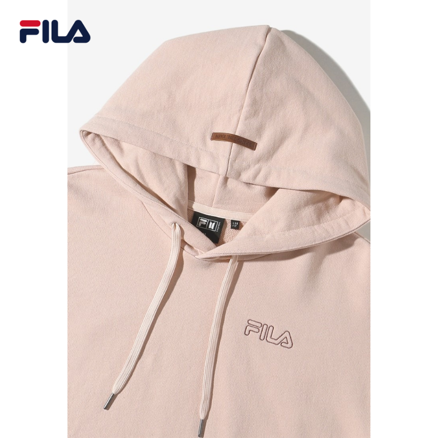 Áo croptop hoodie tay dài có nón unisex Fila x BTS Now On - FS2POD2B33F