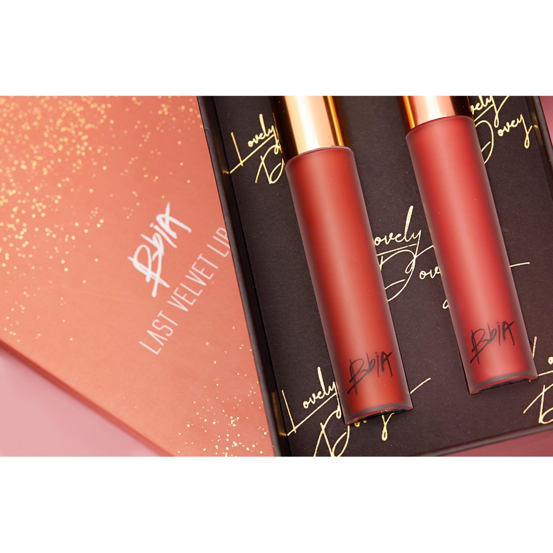 Set 2 Cây Son Kem Lì Bbia Last Velvet Lip Tint - Lovely Dovely (2 Cây X 5g) Limited Edition tặng 1 gương trang điểm BBIA màu ngẫu nhiên