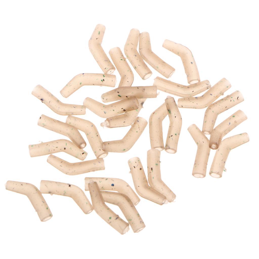 30pcs Rubber Hook Aligner Carp Fishing Line Aligner Hair Rigs