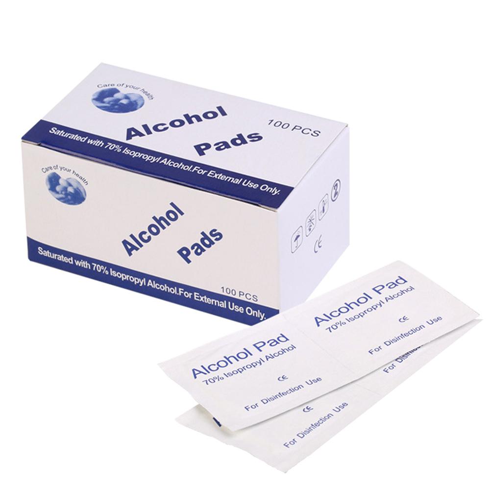 100PCS Miếng bông lau chùi móng chuyên dụng, bông tẩm cồn tiệt trùng