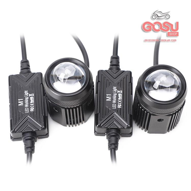 Đèn trợ sáng bi cầu mini- 2 chế độ cho xe máy