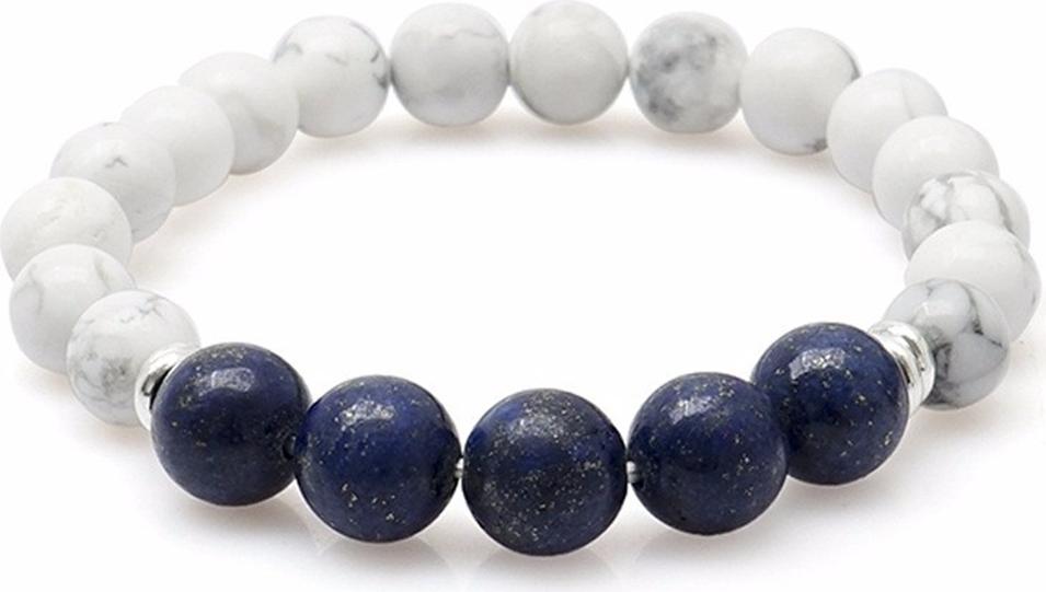 Vòng Tay Mệnh Thủy Howlite Lapis Lazuli Tự Nhiên 10MM