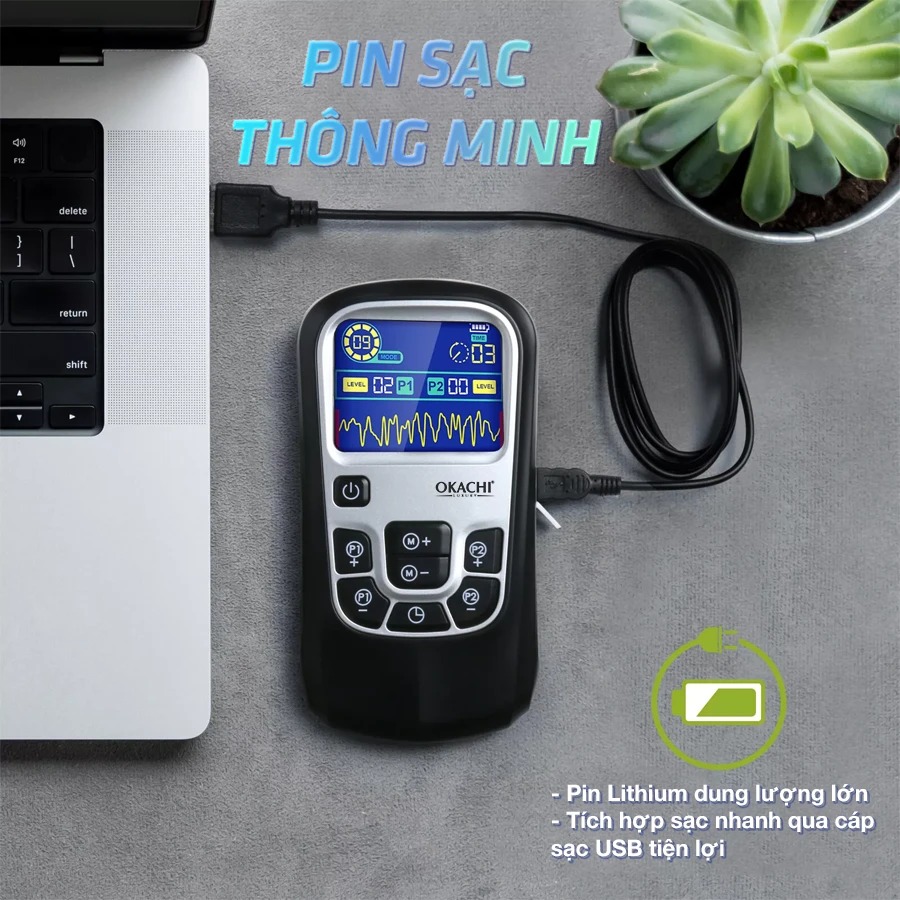 MÁY MASSAGE XUNG ĐIỆN OKACHI JP-E20