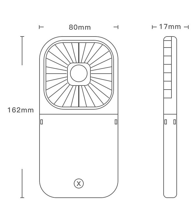 Quạt Sạc mini đeo Cổ 3 tốc độ gió Kèm chức năng Pin Dự Phòng  quạt để Bàn, cầm tay  Dây đeo tiện lợi mẫu mới cực hót 2020