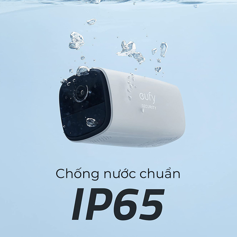 Camera không dây Eufy ngoài trời T8131121 SoloCam E40 chất lượng 2K Chống Nước IP65 - Hàng Chính Hãng