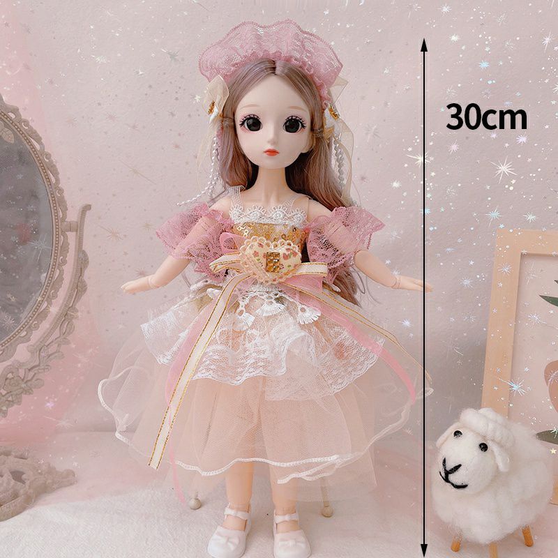 Búp Bê 3D 30cm Xinh Xắn Đáng Yêu B31B - 23 khớp vận động