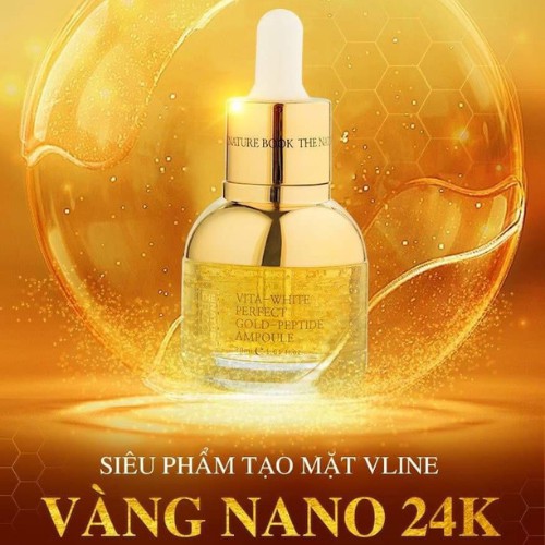 Ampoule vàng 24K The Nature Book Vita White Perfect Gold Peptide Ampoule 30ml