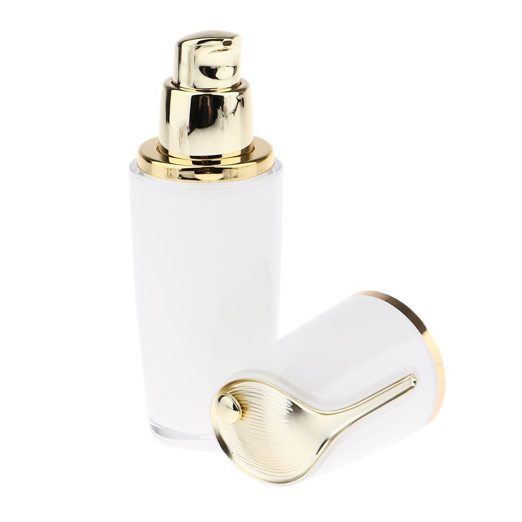 Empty Refillable Acrylic Pump Press Bottle Container Jar for Lotion