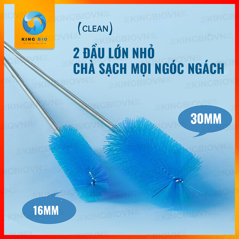 Cây vệ sinh ống nước bể cá Yee - 2 đầu vệ sinh dài 1m7