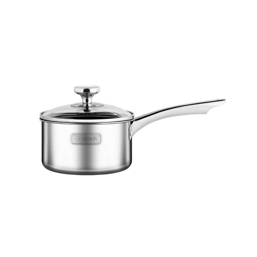 Quánh Inox Nguyên Khối Elmich Baby EL-3848 14cm, Hàng Chính Hãng, Dùng Được Mọi Loại Bếp, Công Nghệ Stop Hot - JoyMall