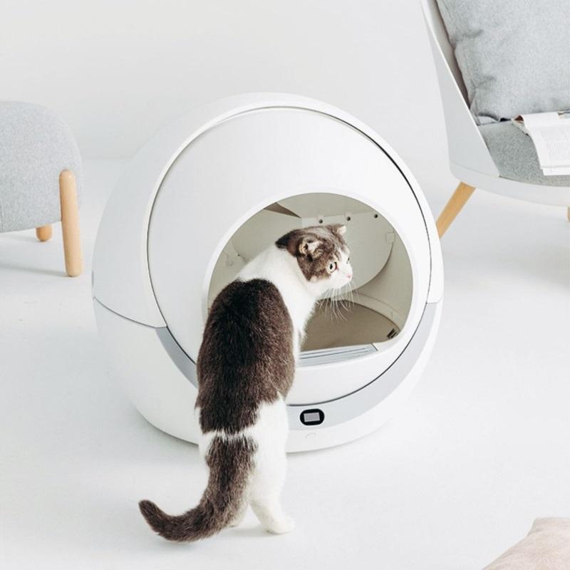 Nhà vệ sinh cho mèo tự động Petre, bồn vệ sinh cho mèo có cảm biến trọng lực thông minh - Sản Phẩm Có Kèm Video Ảnh Thật