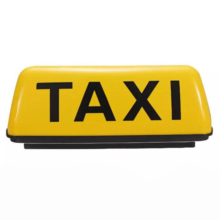Mào Taxi Màu Vàng Đế Từ Có Đèn