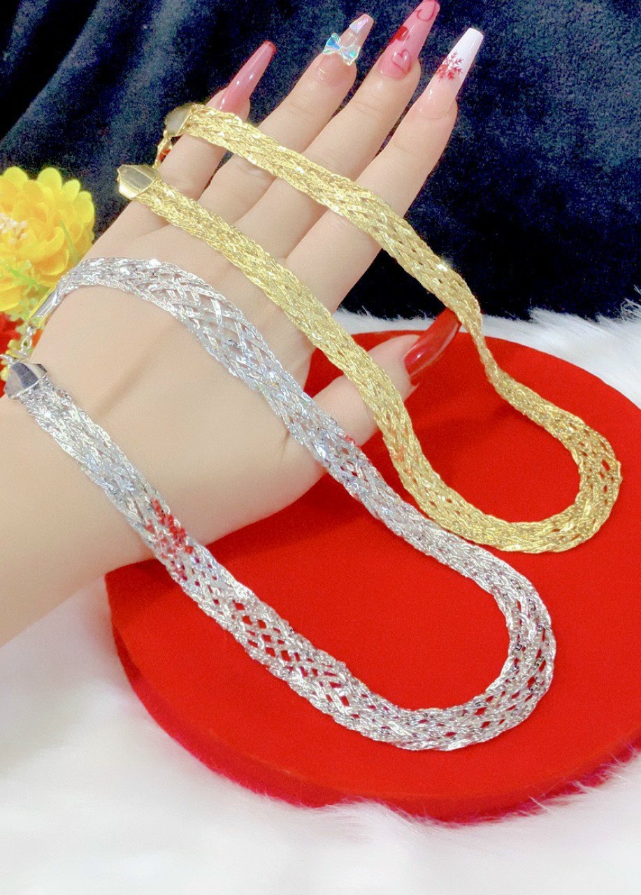 Dây chuyền nữ mạ bạch kim siêu xinh VD11