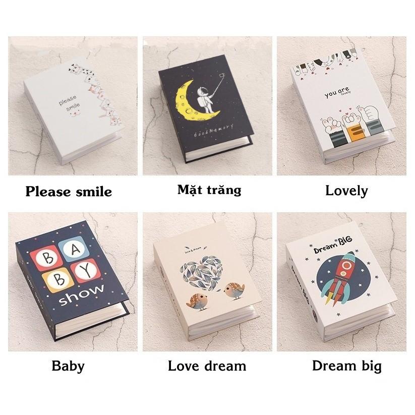 Album ảnh 8x10 chứa 200 ảnh bìa giấy cứng hoạt hình siêu xinh binder đựng card