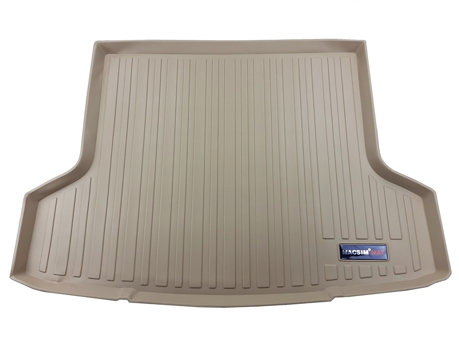 Thảm lót cốp ô tô Mitsubishi Attrage (2016-Nay) MACSIM màu be (D0204) – TPV cao cấp, chuẩn form, dễ vệ sinh (mã 05)