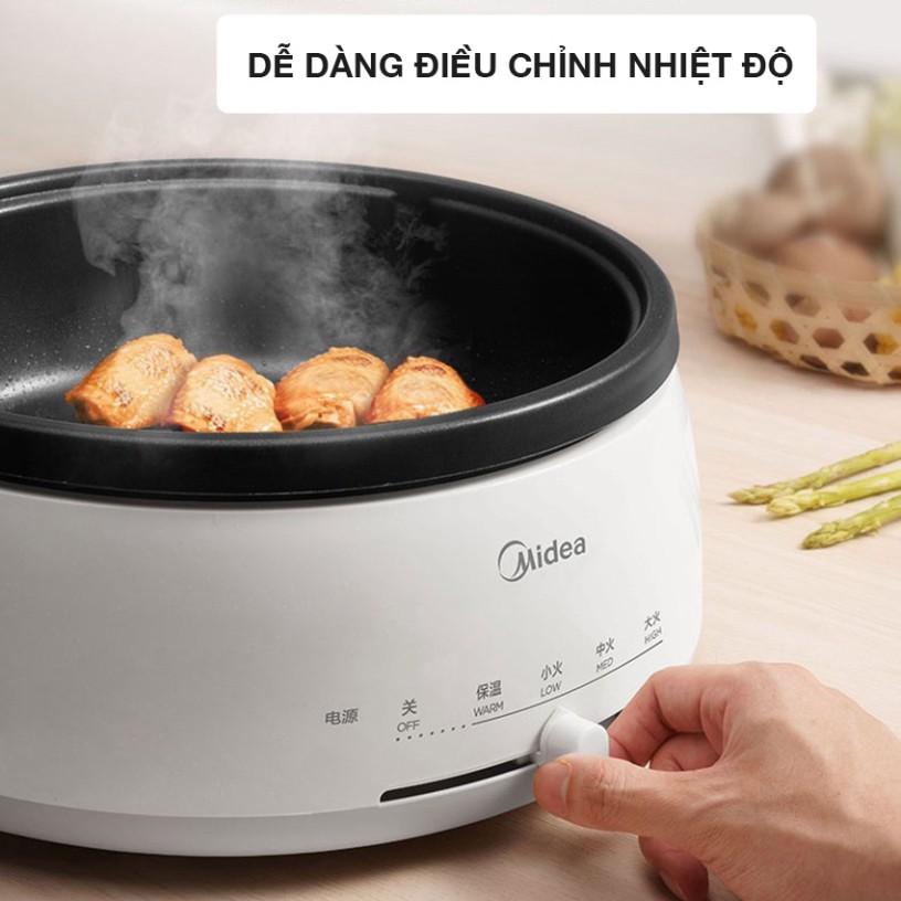 Nồi Lẩu Đa Năng Cao Cấp 4L Media, Chảo Nồi Nấu Đa Năng