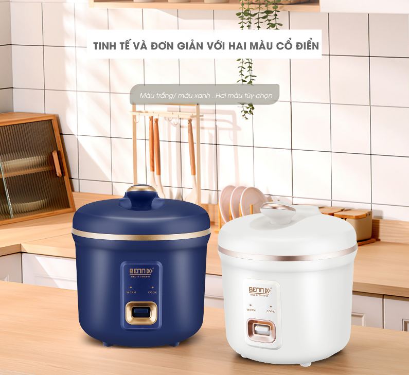 Nồi Cơm Điện Mini Bennix BN-010HC Dung Tích 1L- Hàng Chính Hãng