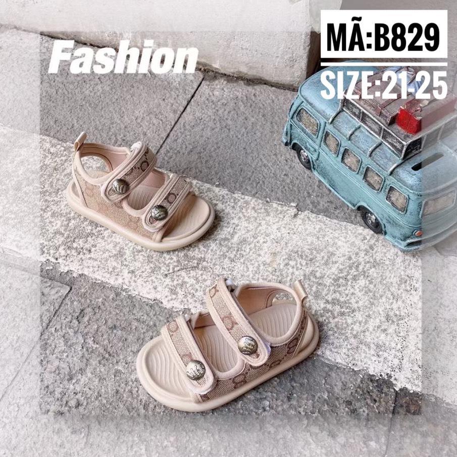 Sandal cá tính cho bé 829 - Sandal tập đi - Dép lê siêu nhẹ - Full box