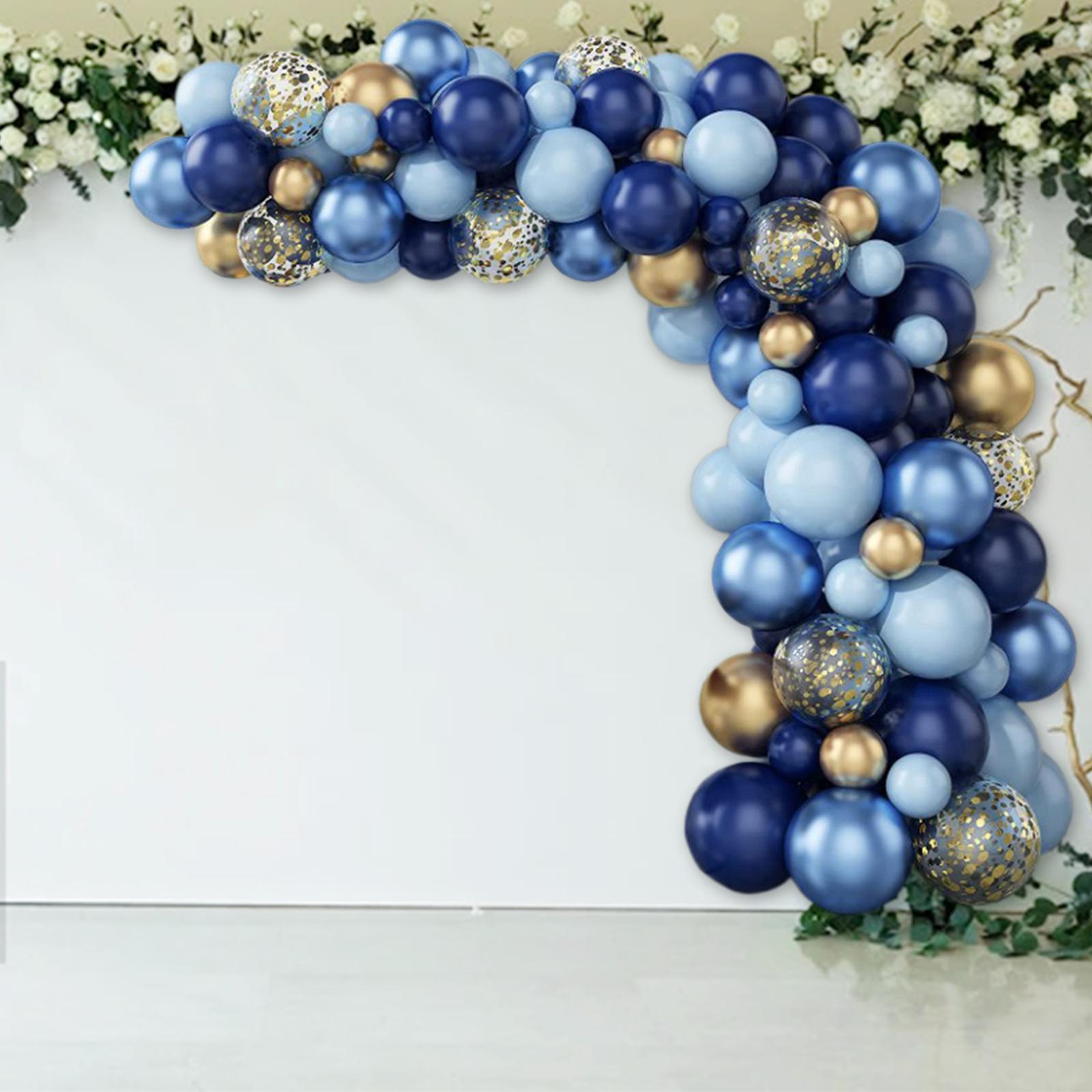 Navy Blue Latex Balloons Garland Arch Kit Photo Props for Birthday Wedding