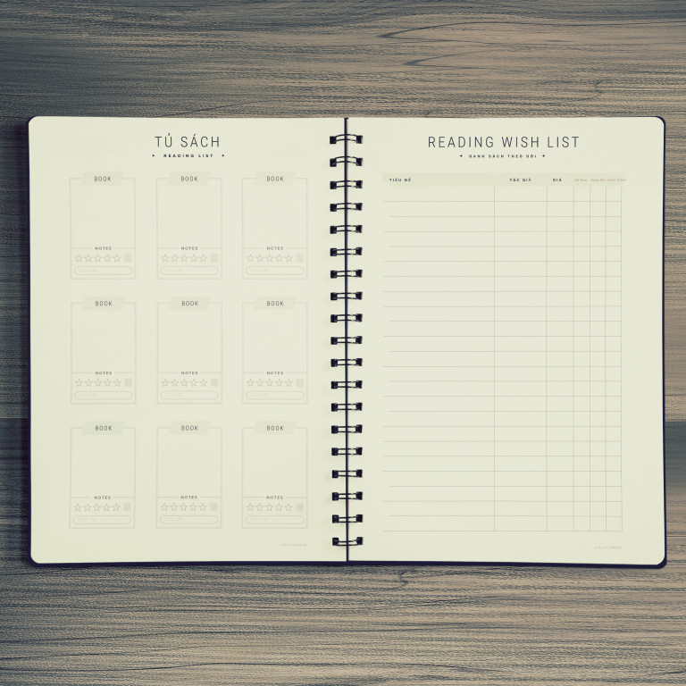 Sổ tay planner xây dựng thói quen, phát triển bản thân &quot;Độ tâm&quot; – quyển 2/4 trong bộ sổ “Tỉnh thức” bởi Self-Planner- Giao Mẫu Ngẫu Nhiên