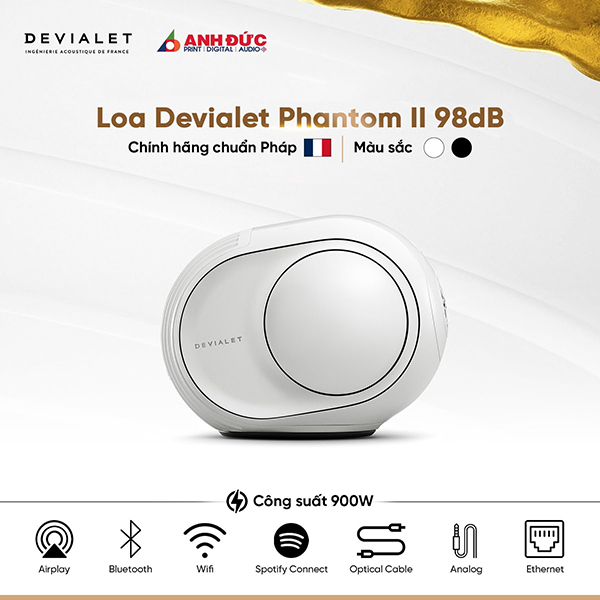 Loa Cao Cấp Hiend Devialet Phantom II 98dB - Hàng Chính Hãng