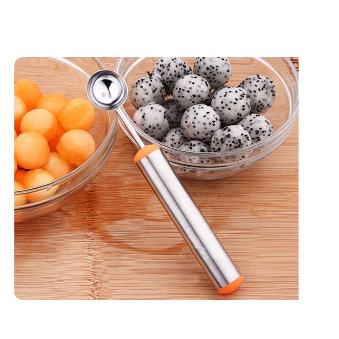 Set 2 muỗng múc trái cây inox 304 - 18cm 30g