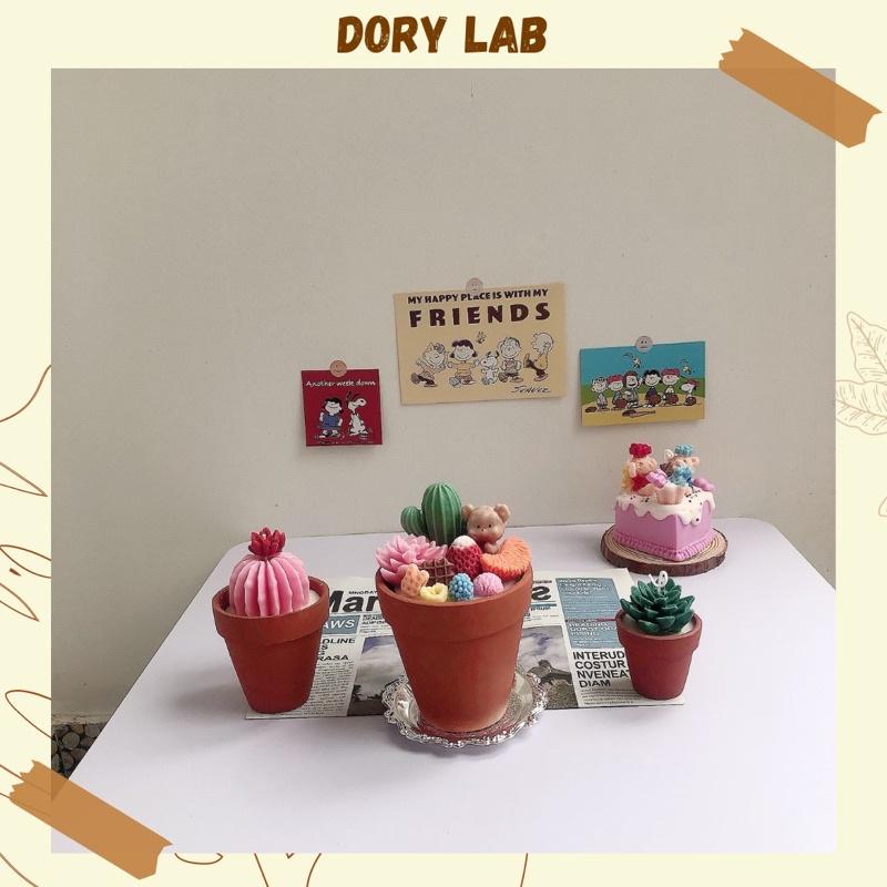 Nến Thơm Handmade Chậu Xương Rồng Nhiều Mẫu, Trang Trí Theo Yêu Cầu - Dory Lab