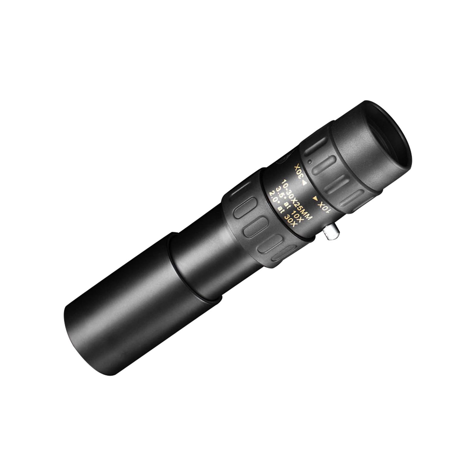 10X-30X Monocular Telescope Compact Portable Telescope with BAK4 Prism FMC Lens Carrying Bag for Concert Sports Events